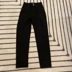 Never worn black cotton on jeans. High waisted